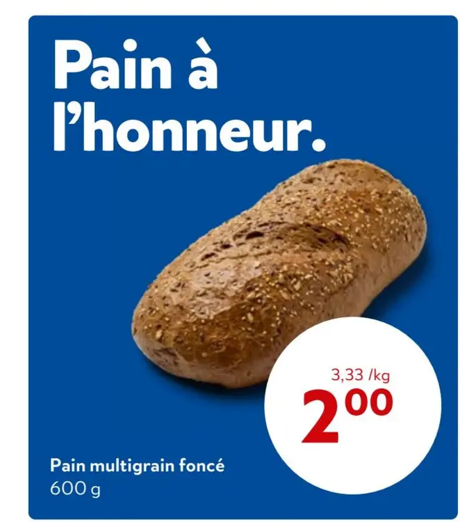 Offre: Pain multigrain foncé
