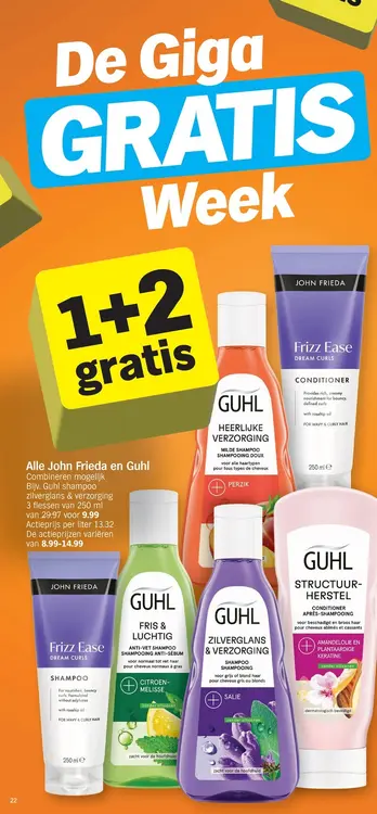 Promotie: Alle John Frieda en Guhl