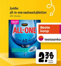 Promotie: All-in-one vaatwastabletten