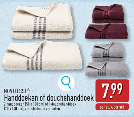 Promotie: NOVITESSE® Handdoeken of douchehanddoek