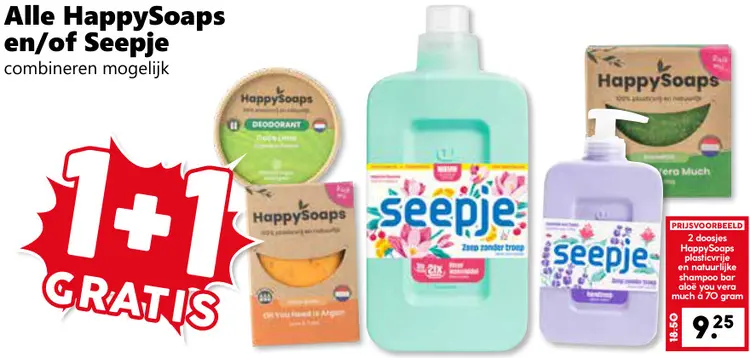 Aanbieding: HappySoaps en/of Seepje