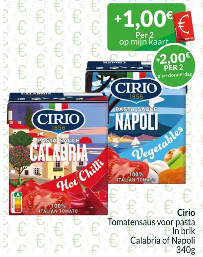 Promotie: Tomatensaus voor pasta Calabria of Napoli