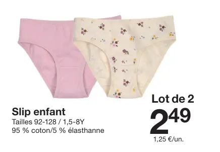 Offre: Slip enfant