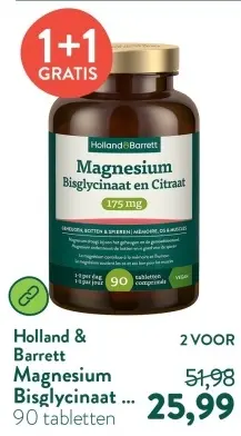 Aanbieding: Magnesium Bisglycinaat en Citraat