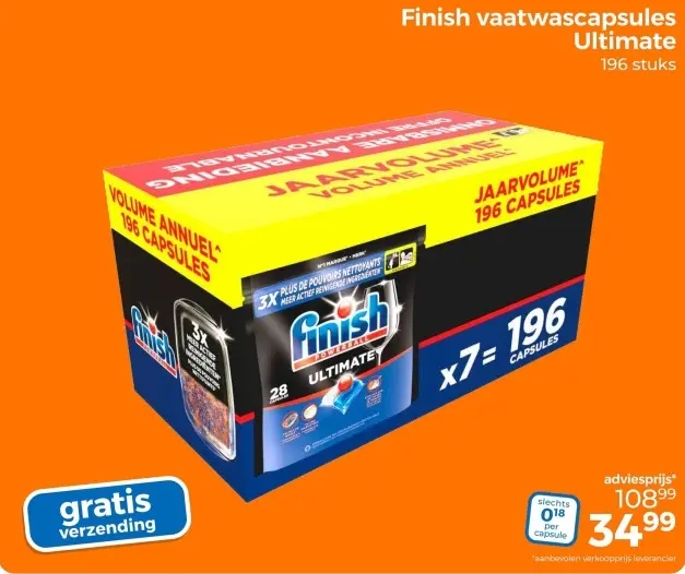 Aanbieding: Vaatwascapsules Ultimate