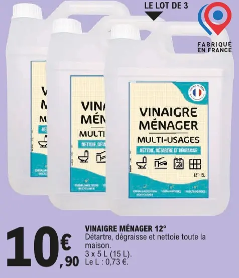Offre: Vinaigre ménager