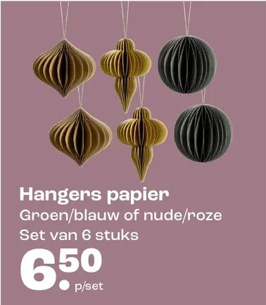 Promotie: Hangers papier