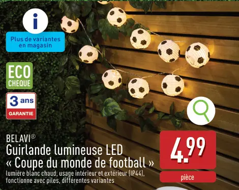Offre: Guirlande lumineuse LED « Coupe du monde de f