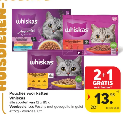 Promotie: Pouches voor katten