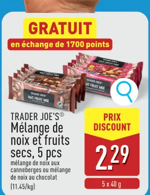 Offre: Mélange de noix et fruits secs
