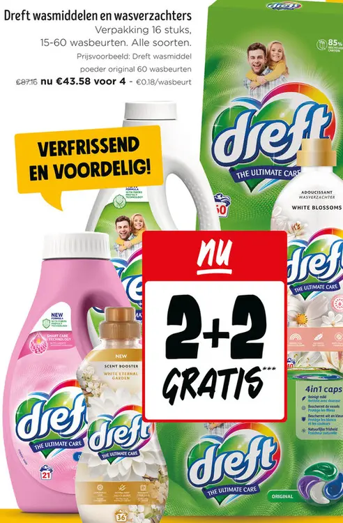 Promotie: Dreft wasmiddelen en wasverzachters