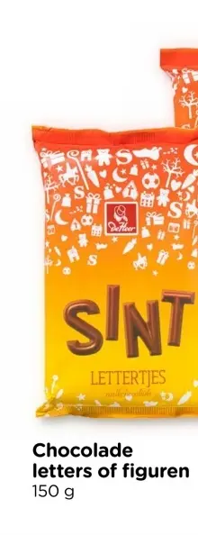 Aanbieding: Chocolade letters of figuren