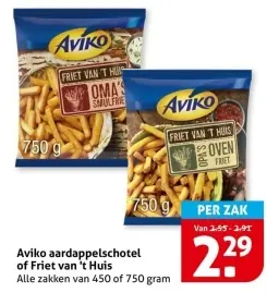 Aanbieding: Aviko aardappelschotel of Friet van 't Huis