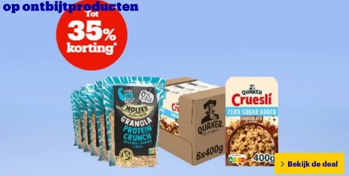 Aanbieding: Granola Protein Crunch / Cruesli Zero Sugar A