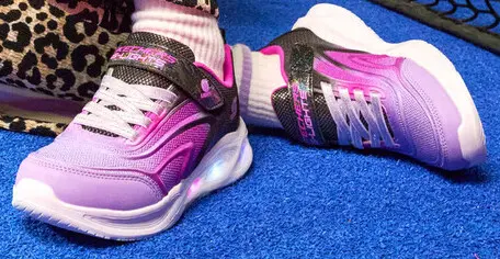 Aanbieding: Skechers S-Lights: Sola Glow meisjes sneakers met lichtjes paars