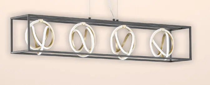Aanbieding: Hanglamp hout/glas amber