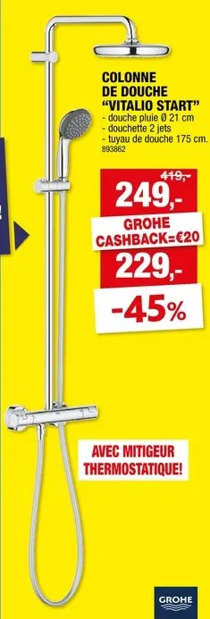 Offre: Colonne de douche "Vitalio Start"