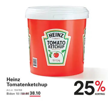 Aanbieding: Heinz Tomatenketchup