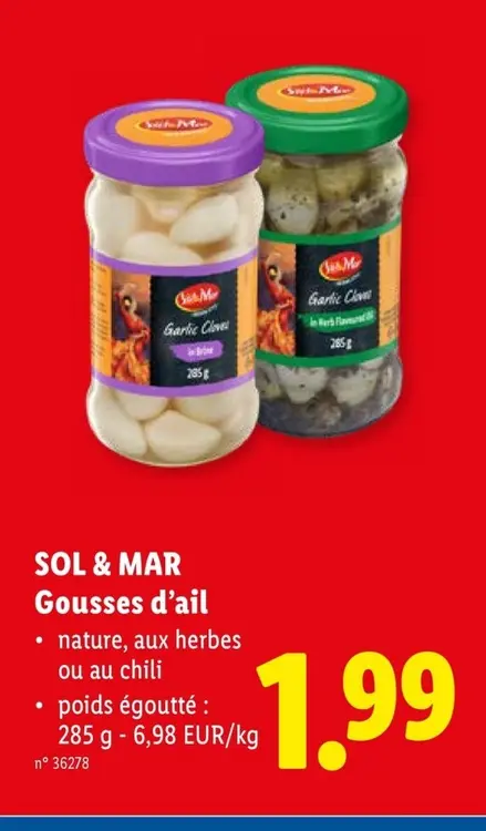 Offre: Gousses d'ail