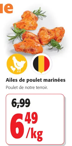 Offre: Ailes de poulet marinées