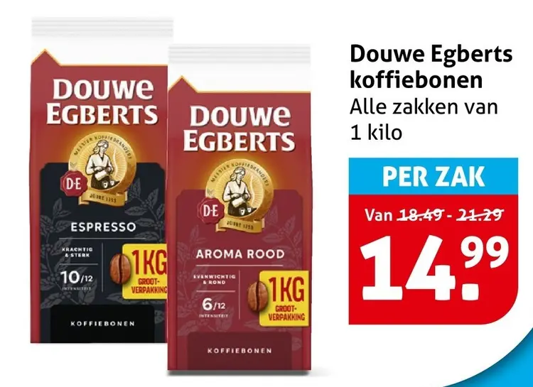 Aanbieding: Douwe Egberts koffiebonen