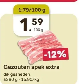Promotie: Gezouten spek extra