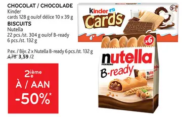 Offre: Chocolat / Chocolade, biscuits