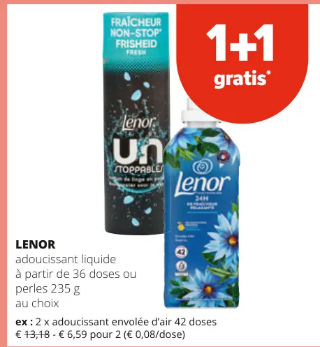 Offre: adoucissant liquide
