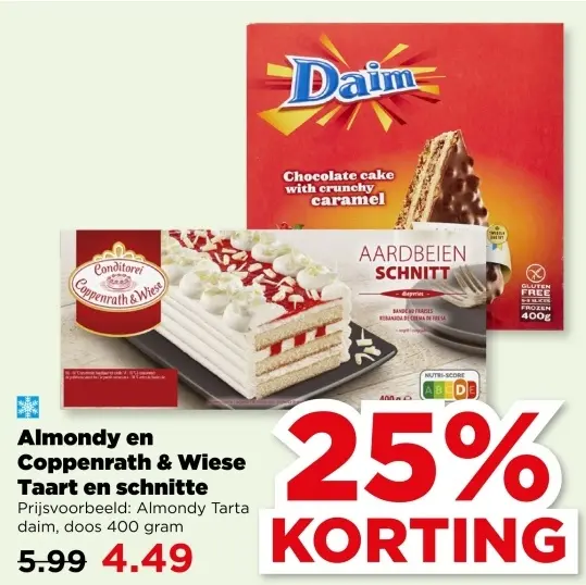 Aanbieding: Almondy en Coppenrath & Wiese Taart en schnitte