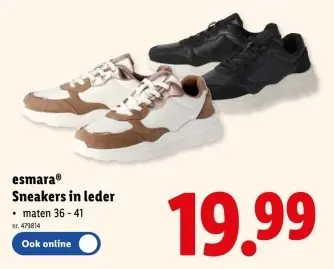 Promotie: Sneakers in leder