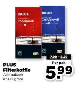 Aanbieding: PLUS Filterkoffie