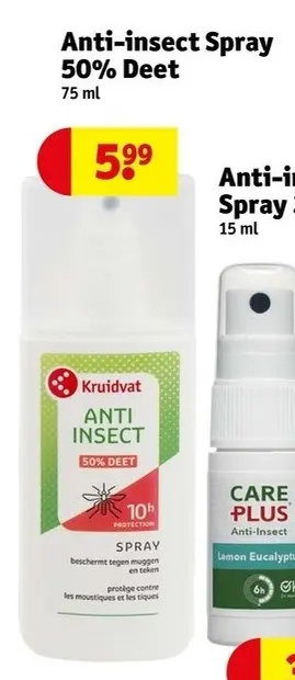 Promotie: Anti-insect Spray 50% Deet