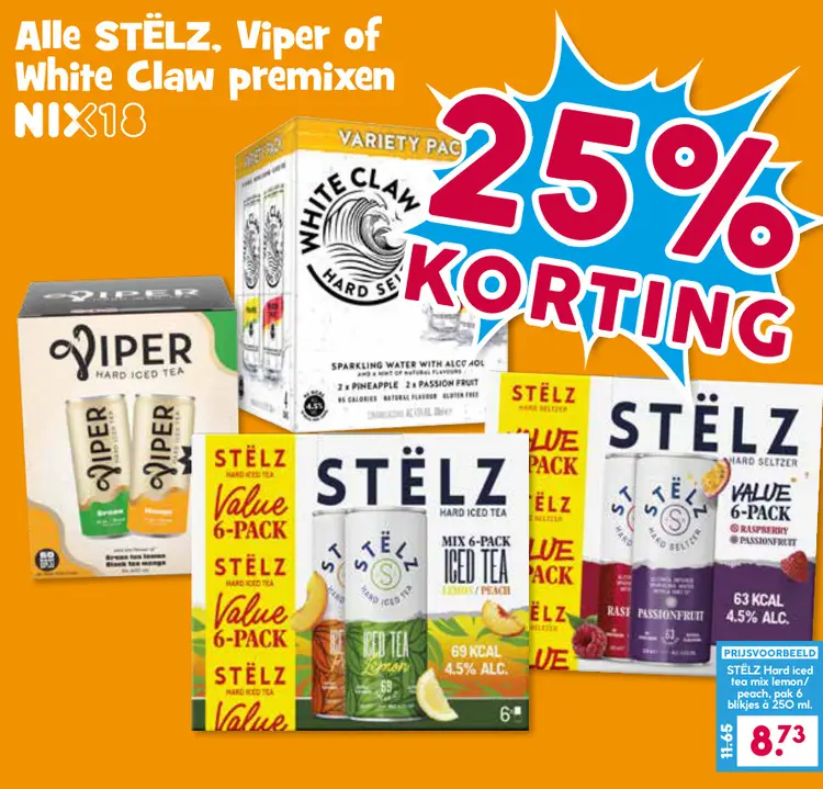 Aanbieding: STELZ, Viper of White Claw premixen