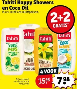 Aanbieding: Tahiti Happy Showers en Coco Oil