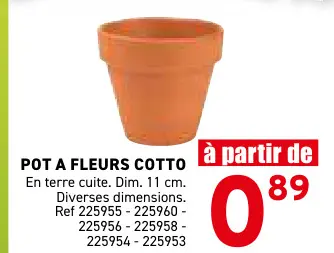 Offre: Pot a fleurs cotto