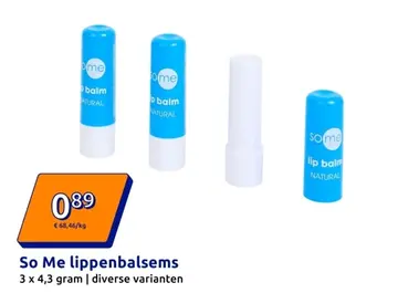 Aanbieding: So Me lippenbalsems