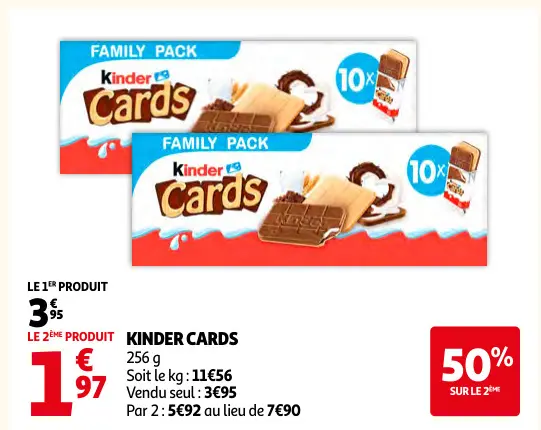 Offre: Kinder cards
