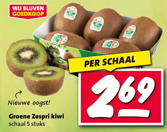 Aanbieding: Groene Zespri kiwi