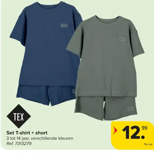 Promotie: Set T-shirt + short