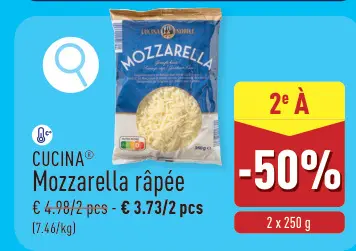 Offre: Mozzarella râpée