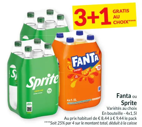 Offre: Fanta ou Sprite