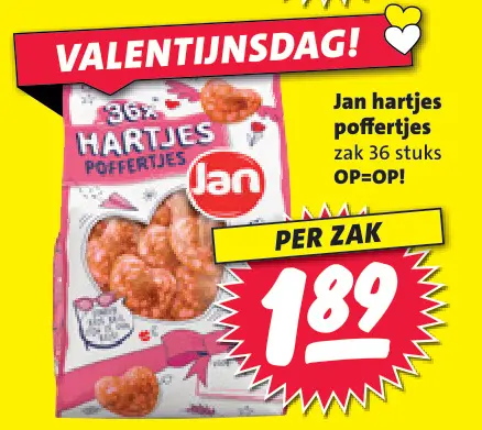 Aanbieding: Hartjes poffertjes