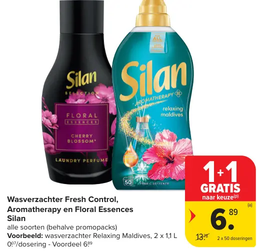 Aanbieding: Wasverzachter Fresh Control, Aromatherapy en Floral Essences Silan