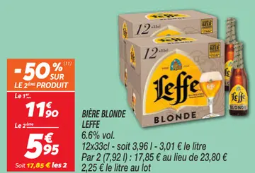 Offre: BIÈRE BLONDE LEFFE