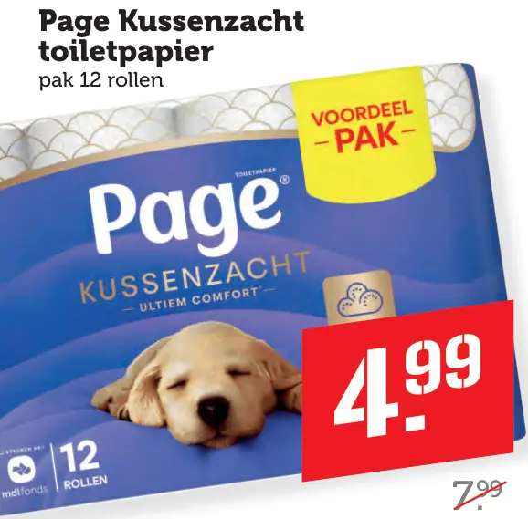 Aanbieding: Kussenzacht toiletpapier