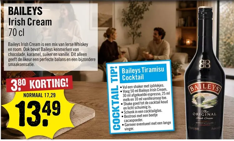 Aanbieding: Baileys Irish Cream 70 cl