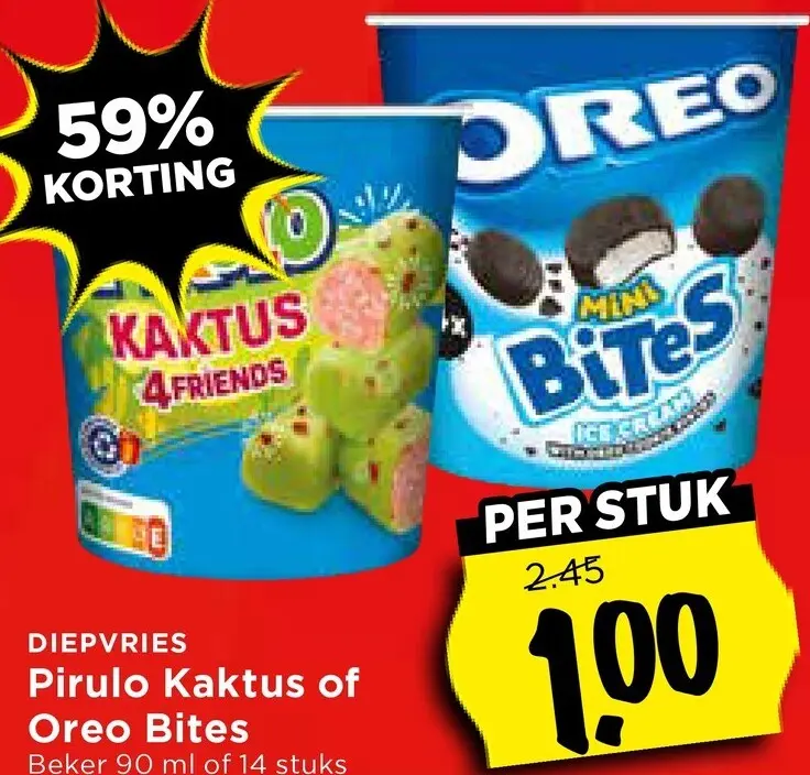 Aanbieding: Pirulo Kaktus of Oreo Bites