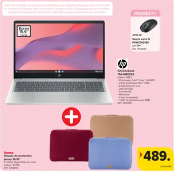 Offre: Chromebook 15A-NB0022