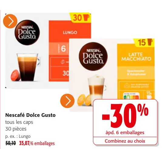 Offre: Nescafé Dolce Gusto