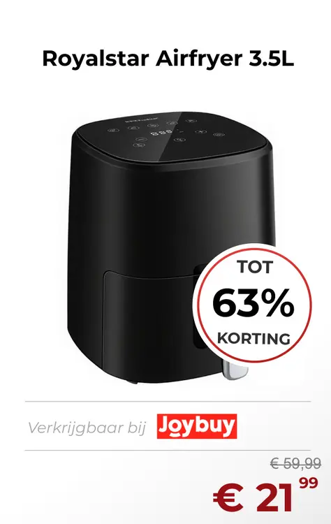 Aanbieding: Royalstar Airfryer 3.5L